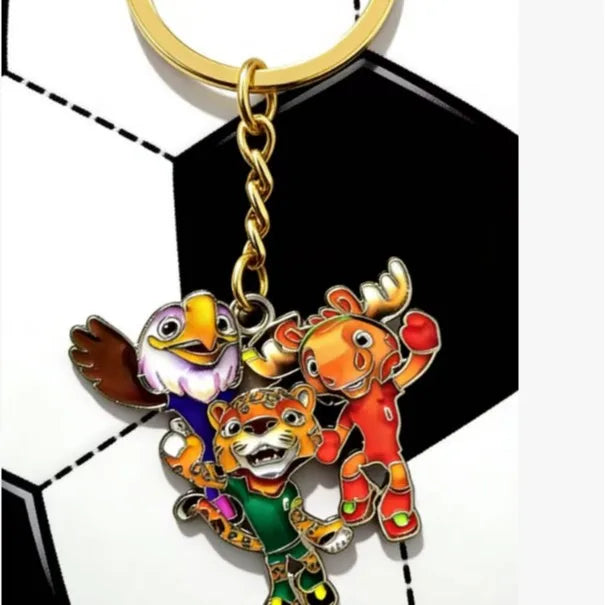 2026 FIFA World Cup Enamel Metal Keychain, UV Printed Soccer Key Ring, Football Fan Souvenir, Car Bag Pendant, Sports Gift - AliExpress 26