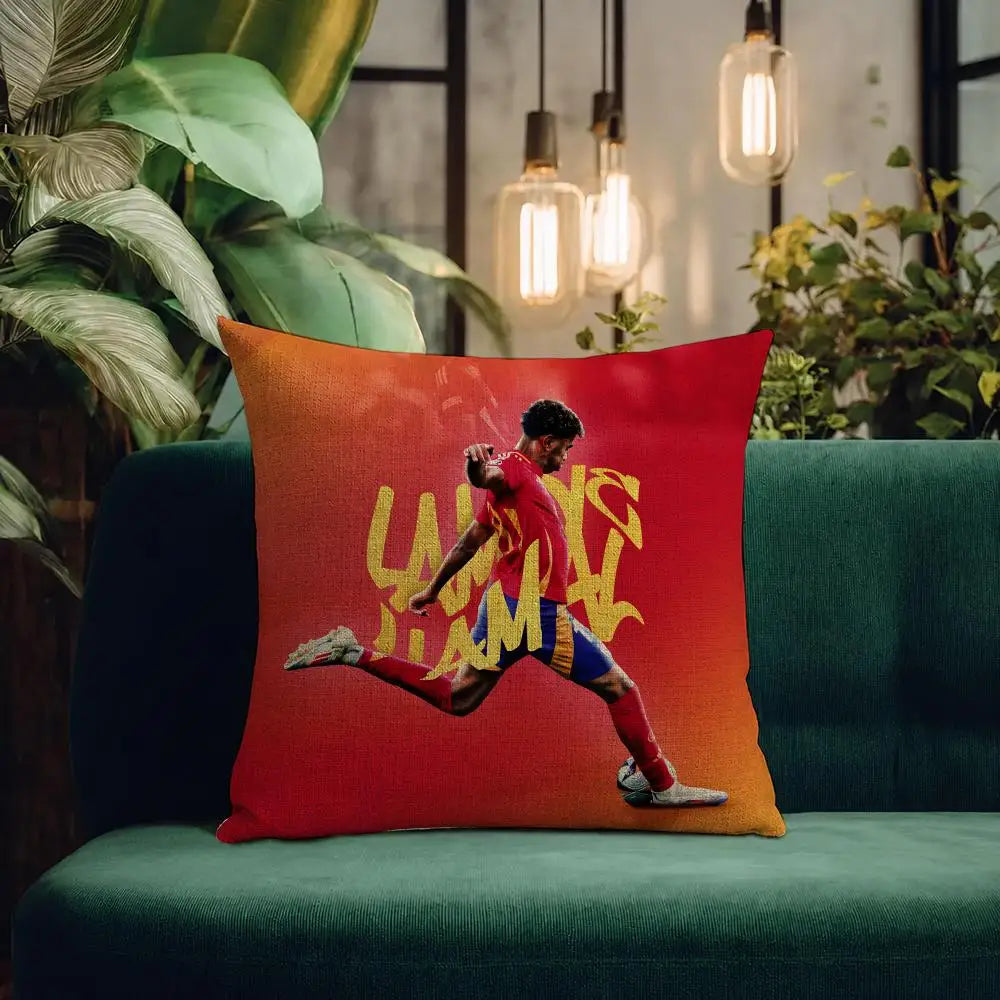 Football Player Lamine Yamal Cushion