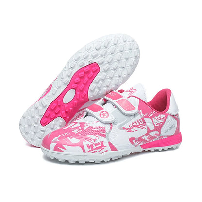 Kids Soccer Shoes Society TF/FG School Football Boots Cleats Grass Sneakers Boy Girl Outdoor Athletic Training Sports Footwear