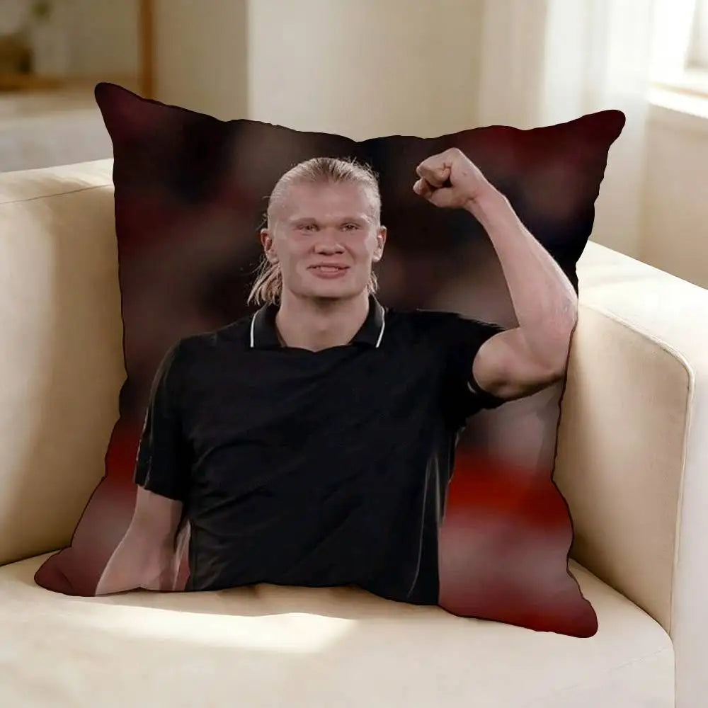Erling Haaland Football Fan Cushion Cover