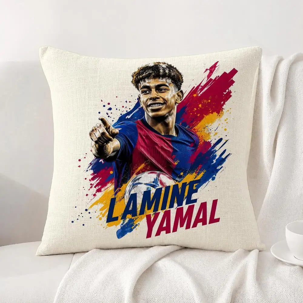 Football Player Lamine Yamal Cushion