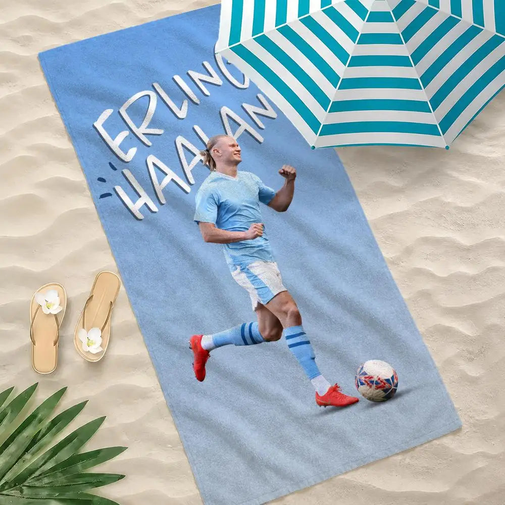 Erling Haaland Vibrant Quick-Dry Beach Towel