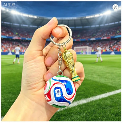New Fashion Flag Football Keychain Country Soccer Club
