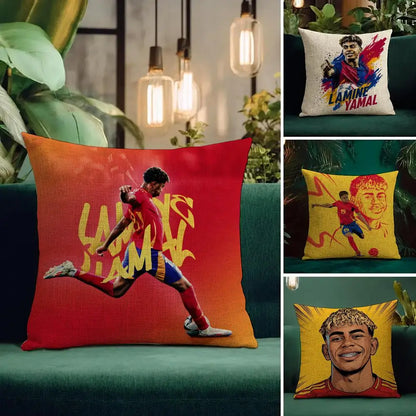 Football Player Lamine Yamal Cushion