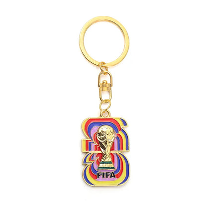 2026 FIFA World Cup Enamel Metal Keychain, UV Printed Soccer Key Ring, Football Fan Souvenir, Car Bag Pendant, Sports Gift - AliExpress 26