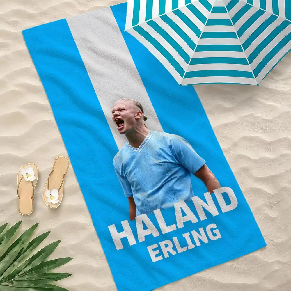 Erling Haaland Vibrant Quick-Dry Beach Towel
