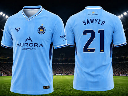 Erling Haaland Sky Blue Soccer Jersey for Fans and Families