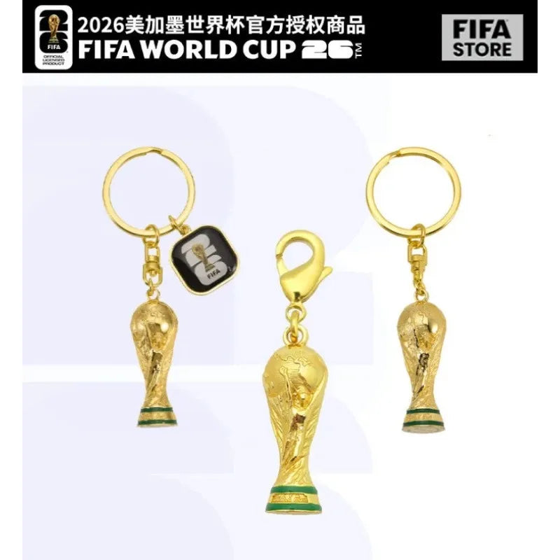 FIFA Official 2026 World Cup Trophy Keychain Football Pendant