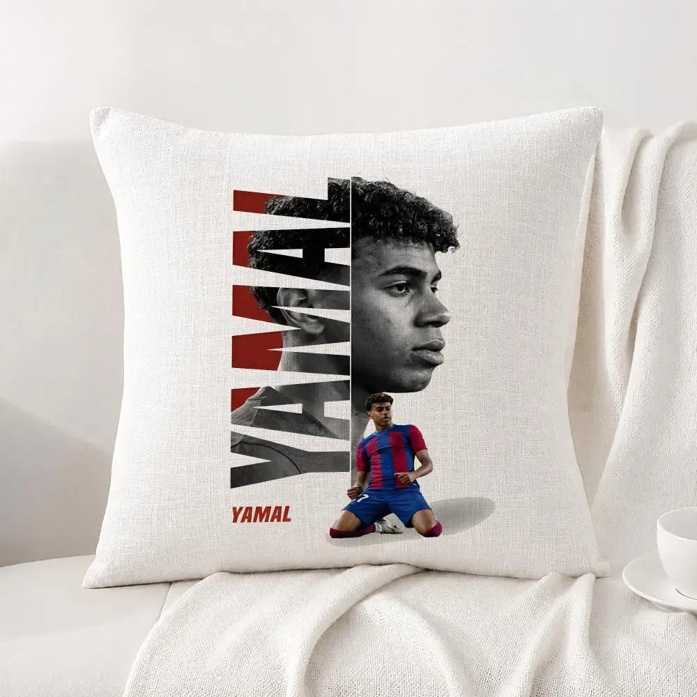 Football Player Lamine Yamal Cushion