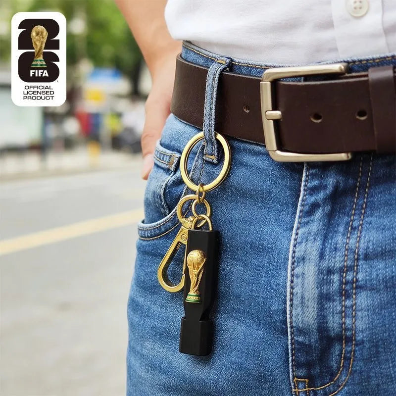 FIFA 2026 World Cup 2.5D Trophy Whistle Keychain