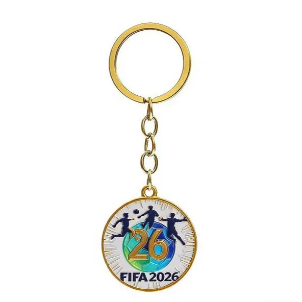 2026 FIFA World Cup Enamel Metal Keychain, UV Printed Soccer Key Ring, Football Fan Souvenir, Car Bag Pendant, Sports Gift - AliExpress 26