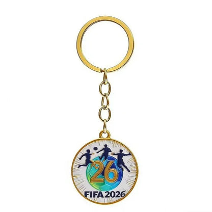 2026 FIFA World Cup Enamel Metal Keychain, UV Printed Soccer Key Ring, Football Fan Souvenir, Car Bag Pendant, Sports Gift - AliExpress 26