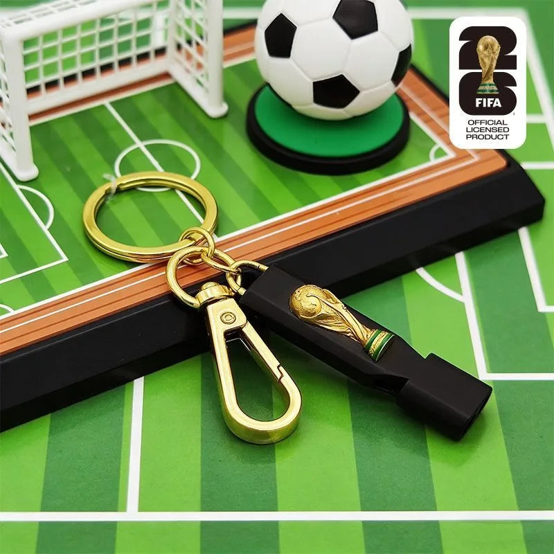 FIFA 2026 World Cup 2.5D Trophy Whistle Keychain