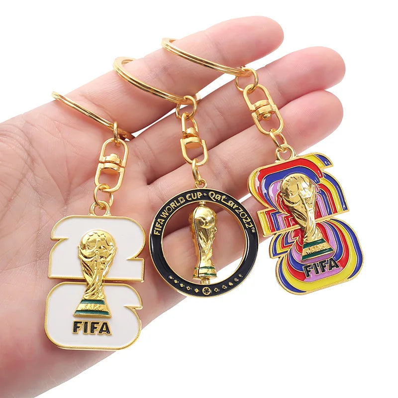 2026 FIFA World Cup Enamel Metal Keychain, UV Printed Soccer Key Ring, Football Fan Souvenir, Car Bag Pendant, Sports Gift - AliExpress 26