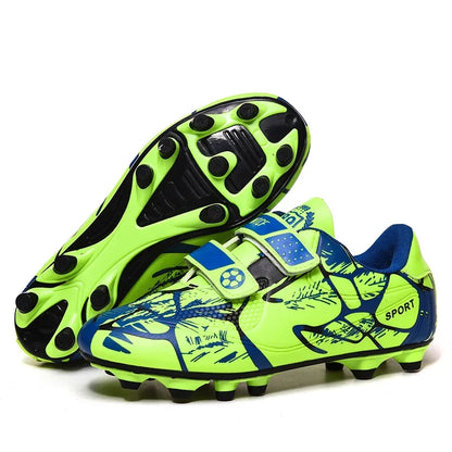 Kids Soccer Shoes Society TF/FG School Football Boots Cleats Grass Sneakers Boy Girl Outdoor Athletic Training Sports Footwear