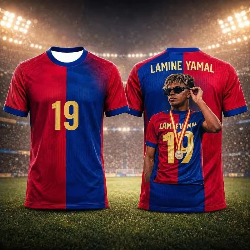 Lamine Yamal #10 Barcelona Soccer Jersey T-Shirt
