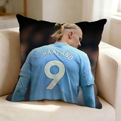 Erling Haaland Football Fan Cushion Cover