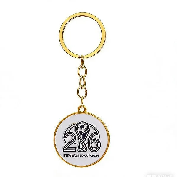 2026 FIFA World Cup Enamel Metal Keychain, UV Printed Soccer Key Ring, Football Fan Souvenir, Car Bag Pendant, Sports Gift - AliExpress 26
