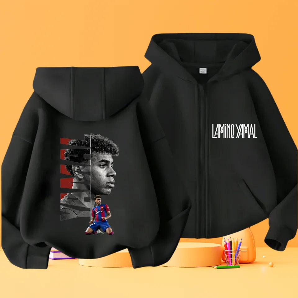 Kids Lamine Yamal Zip Up Hoodie