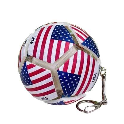 2026 World National Flags Football Keychain Button Stress Relief Soccer Pendant Sport Themed Gift Fan Accessories for Daily Use