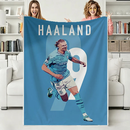 Erling Haaland Football Star Cozy Blanket