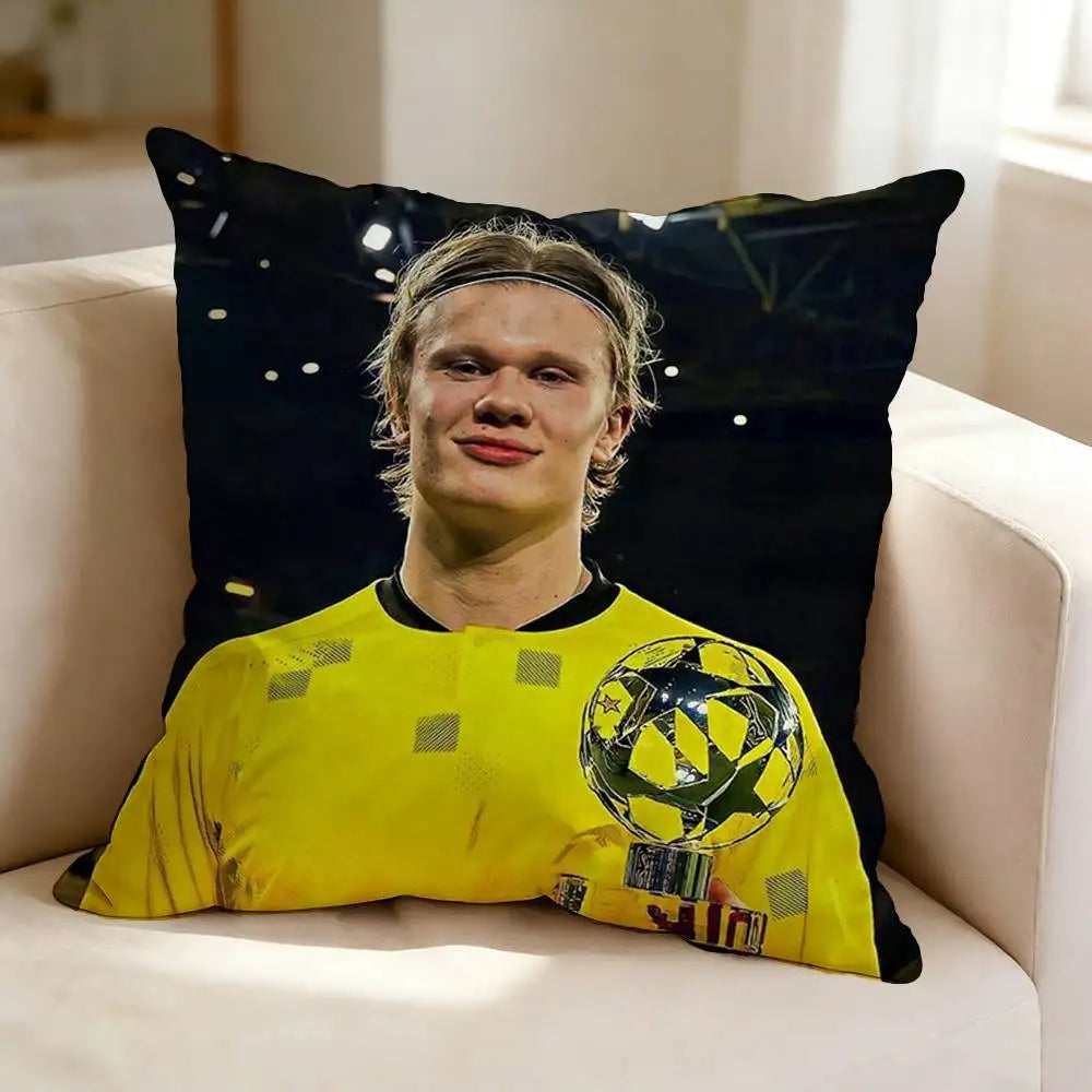 Erling Haaland Football Fan Cushion Cover