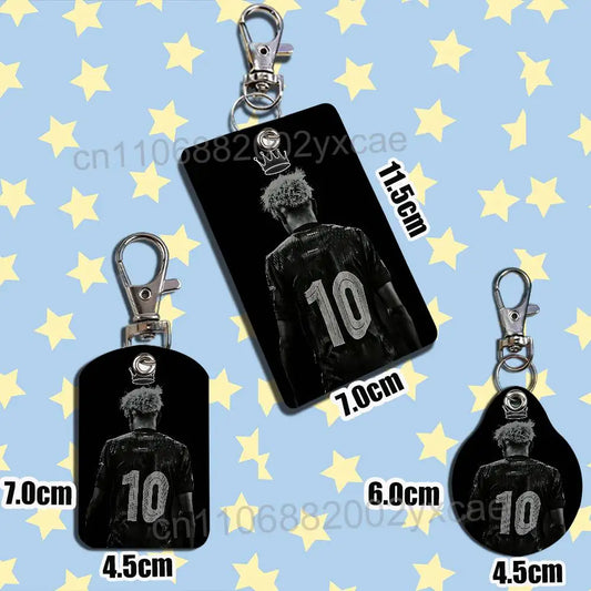 Spain strongest Lamine Yamal Card Holder Keychain Key Ring Door Lock Access Protective Case For Security Gift