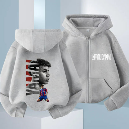Kids Lamine Yamal Zip Up Hoodie