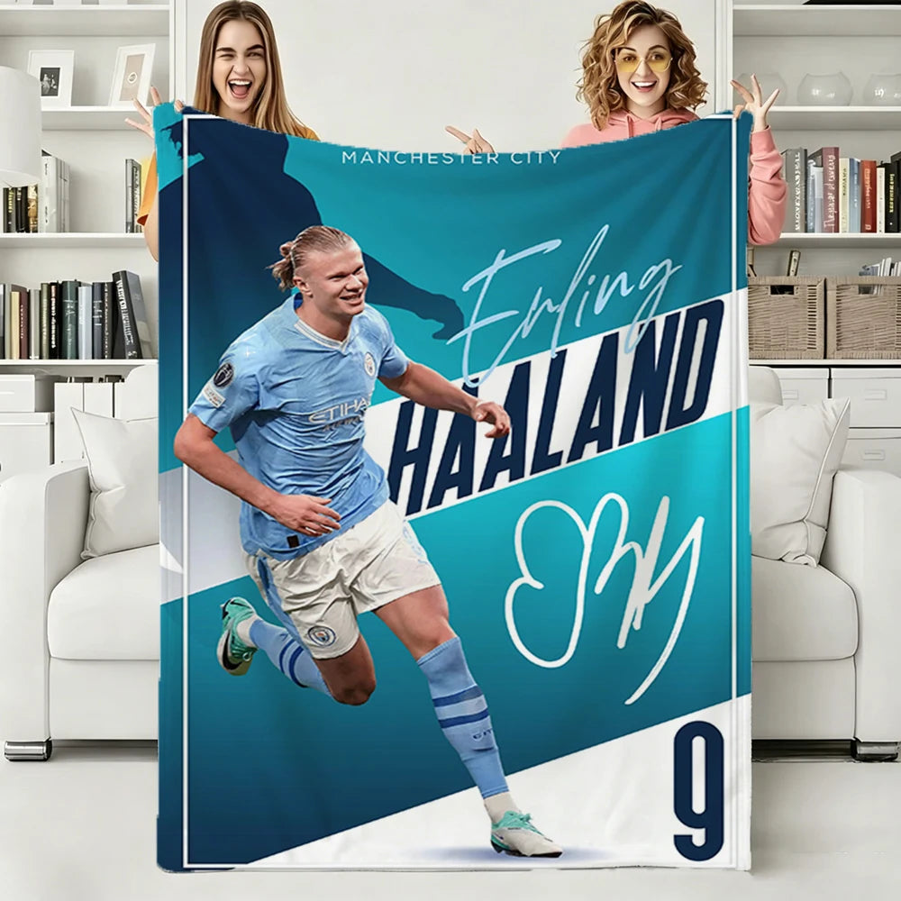 Erling Haaland Football Star Cozy Blanket