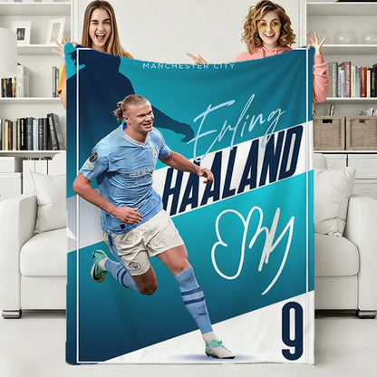 Erling Haaland Football Star Cozy Blanket