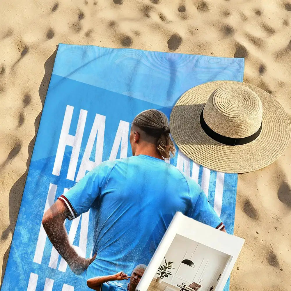 Erling Haaland Vibrant Quick-Dry Beach Towel