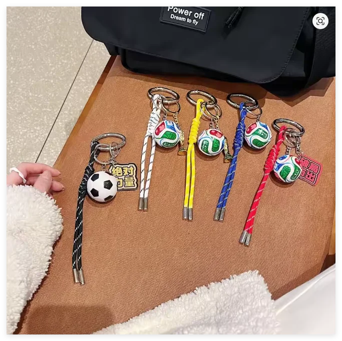 New Fashion Flag Football Keychain Country Soccer Club