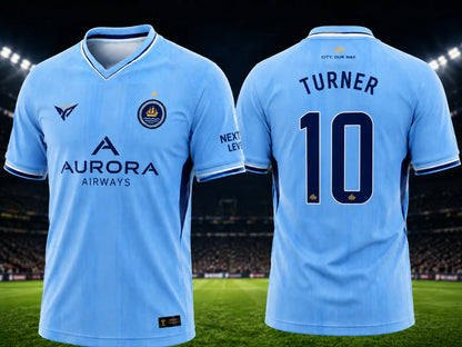Erling Haaland Sky Blue Soccer Jersey for Fans and Families