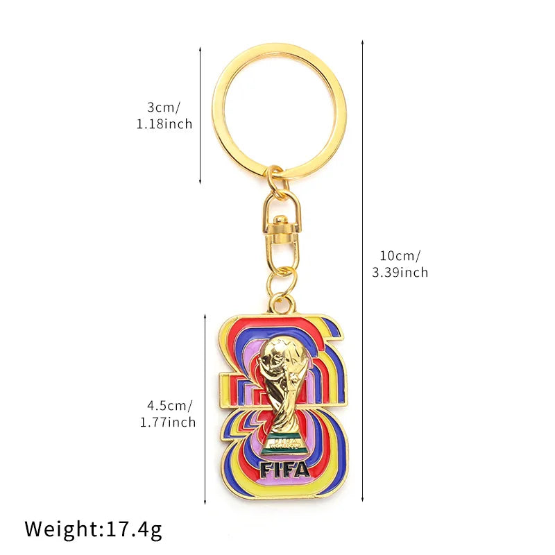 2026 FIFA World Cup Enamel Metal Keychain, UV Printed Soccer Key Ring, Football Fan Souvenir, Car Bag Pendant, Sports Gift - AliExpress 26