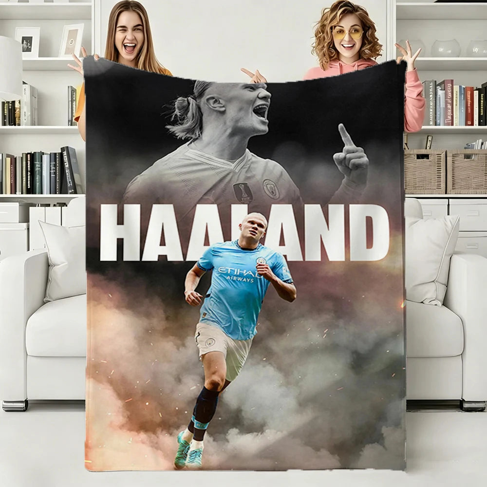 Erling Haaland Football Star Cozy Blanket