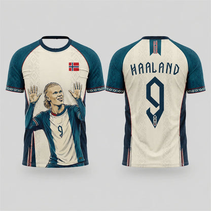 Erling Haaland Youth Football Jersey