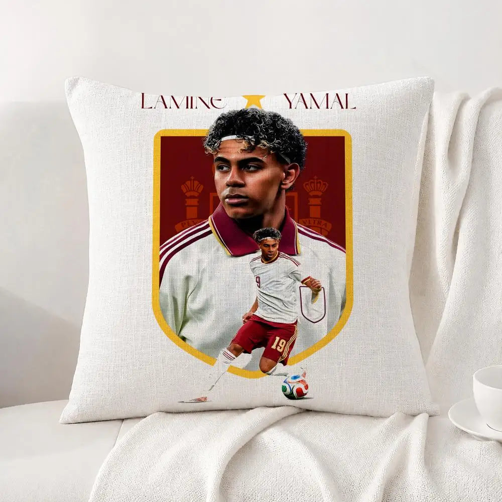 Football Player Lamine Yamal Cushion