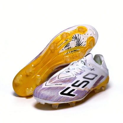 T36 High Quality No-lace Mens Football Boots F50 FG/TF Boys Turf Training Soccer Cleats Laceless Non Slip Football Shoes 35-45