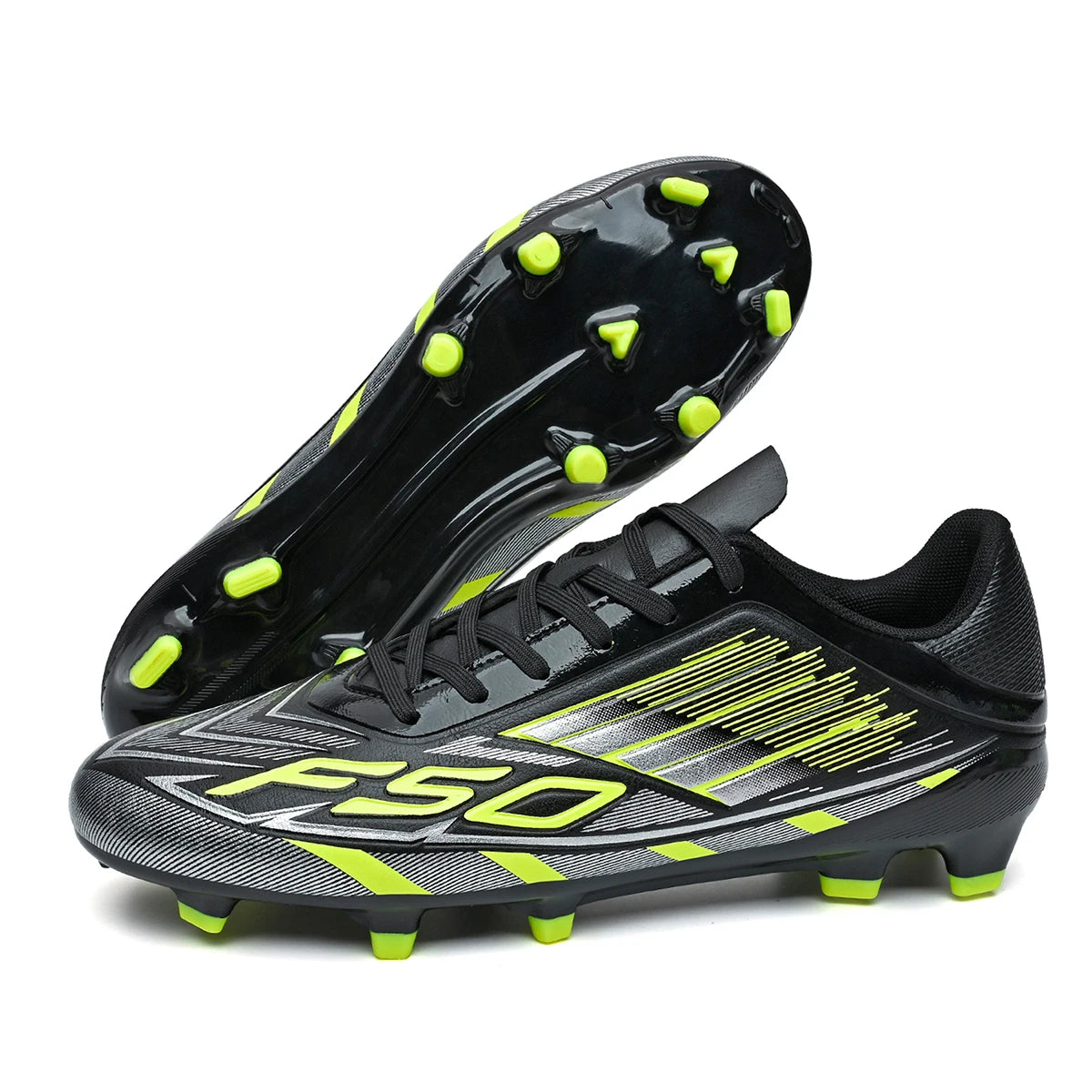 New durable and breathable football shoes with FG/AG studs suitable for all seasons of training and competition