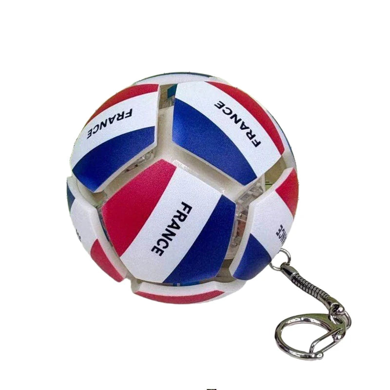 2026 World National Flags Football Keychain Button Stress Relief Soccer Pendant Sport Themed Gift Fan Accessories for Daily Use