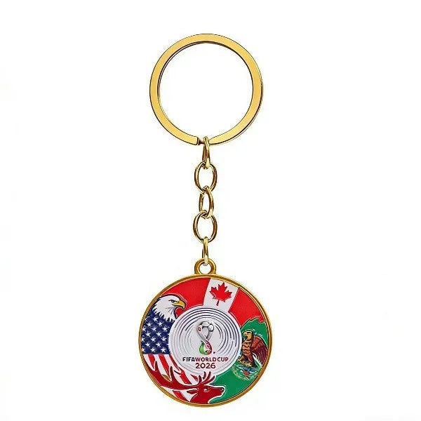 2026 FIFA World Cup Enamel Metal Keychain, UV Printed Soccer Key Ring, Football Fan Souvenir, Car Bag Pendant, Sports Gift - AliExpress 26