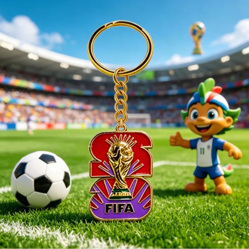 2026 FIFA World Cup Enamel Metal Keychain, UV Printed Soccer Key Ring, Football Fan Souvenir, Car Bag Pendant, Sports Gift - AliExpress 26