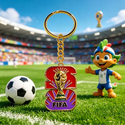 2026 FIFA World Cup Enamel Metal Keychain, UV Printed Soccer Key Ring, Football Fan Souvenir, Car Bag Pendant, Sports Gift - AliExpress 26