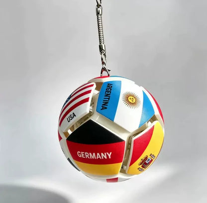 2026 World Cup Themed Football Keychain Lights Up And Can Be Pressed To Decompress Carry It With You And Collect Gifts From Fans