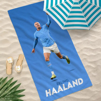 Erling Haaland Vibrant Quick-Dry Beach Towel