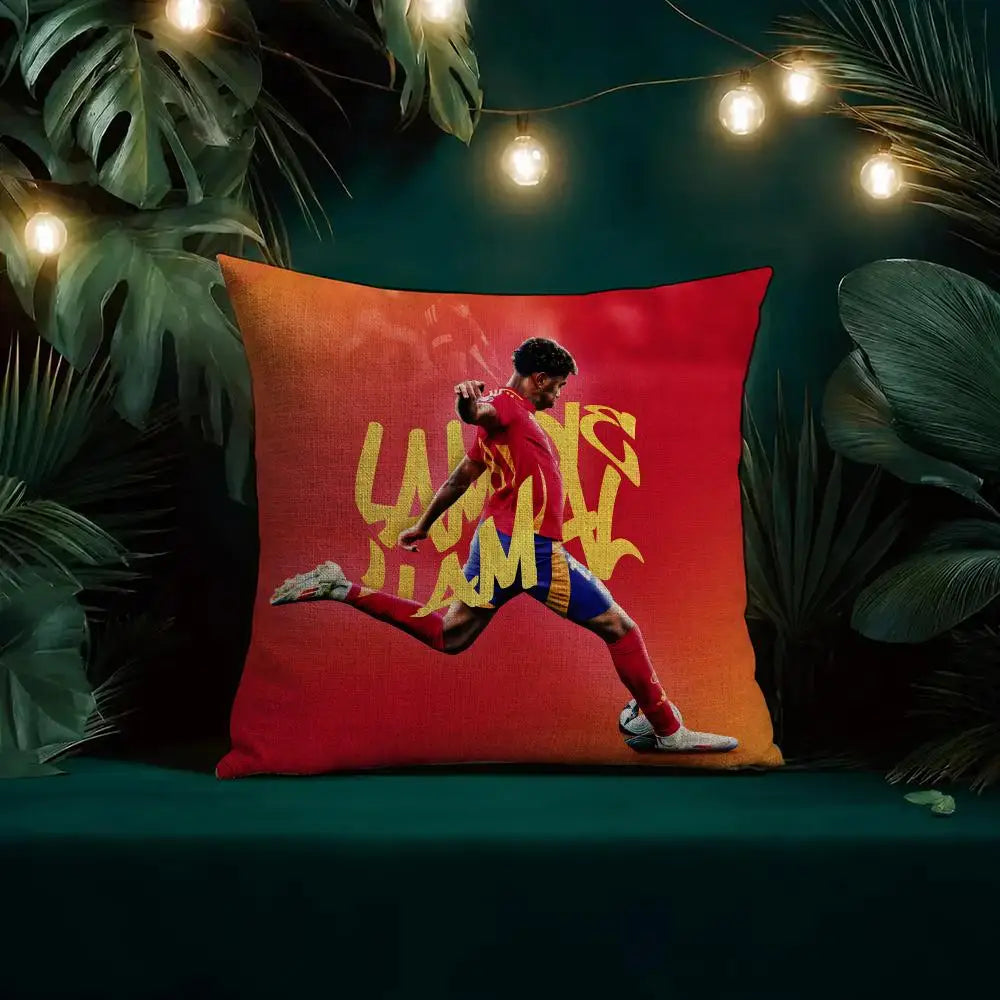 Football Player Lamine Yamal Cushion