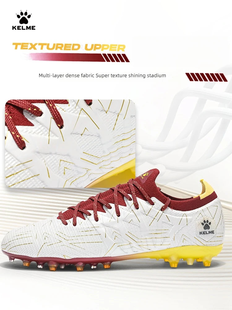 KELME Adult football boots Men's Disease Electric 3.0 Short Spikes Children's MG Professional Match Training Shoes Frisbee Femal