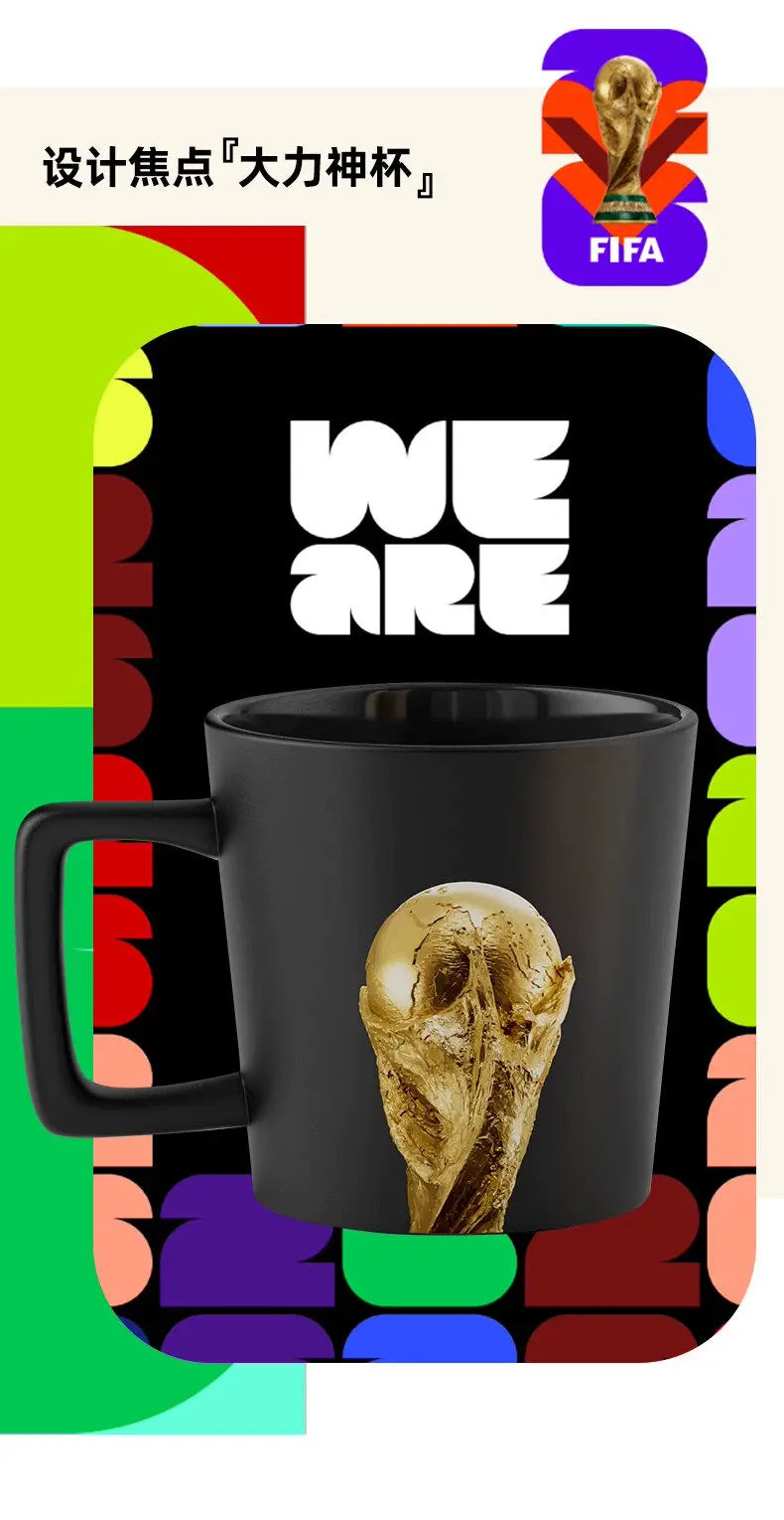 FIFA 2026  World Cup Official Licensed Trophy Mug 390ml Ceramic Coffee Cup