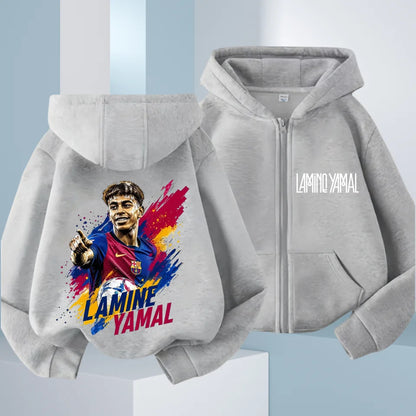 Kids Lamine Yamal Zip Up Hoodie