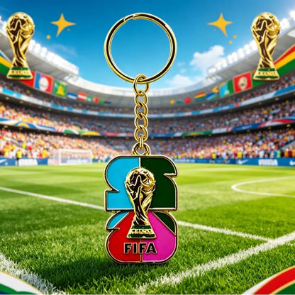 2026 FIFA World Cup Enamel Metal Keychain, UV Printed Soccer Key Ring, Football Fan Souvenir, Car Bag Pendant, Sports Gift - AliExpress 26